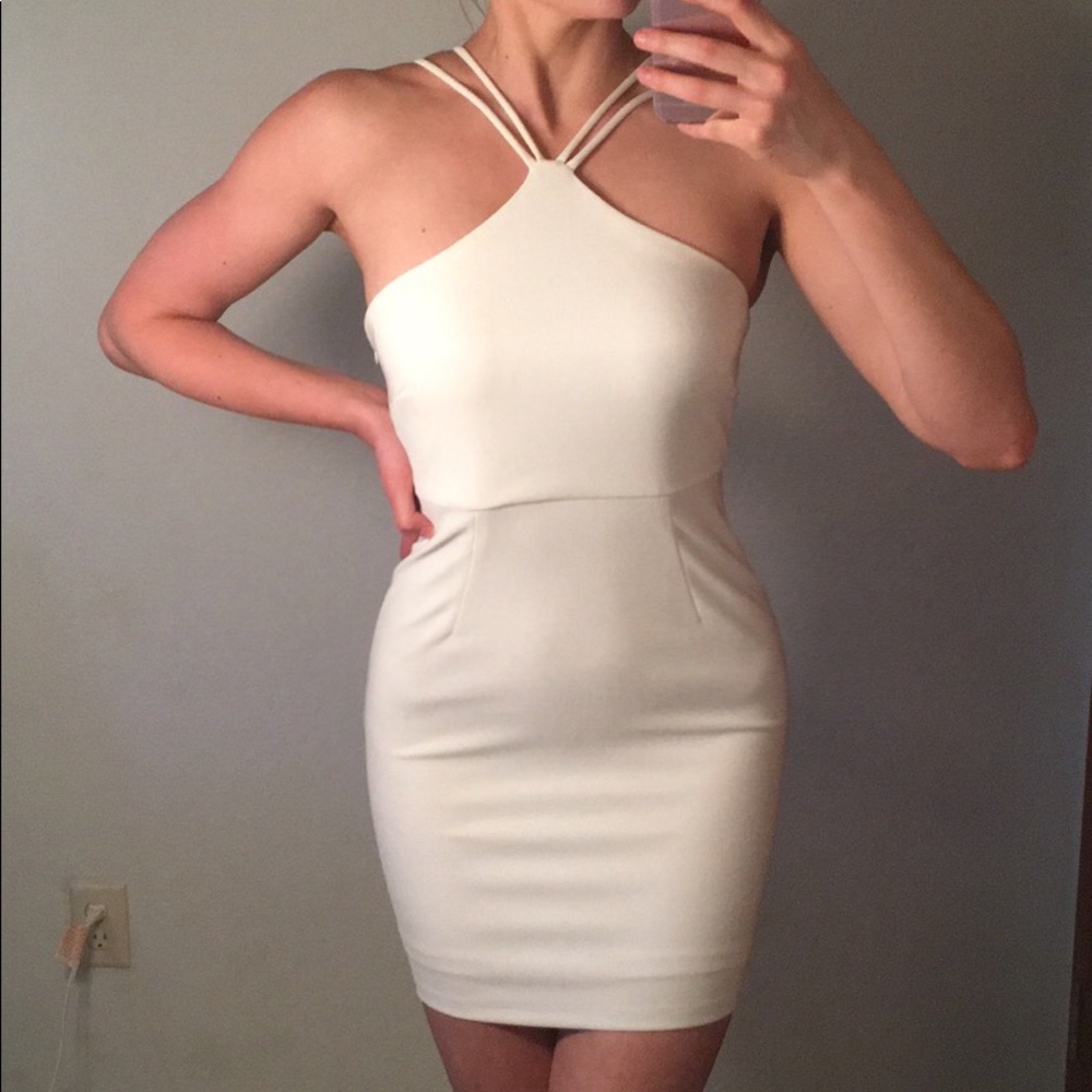 Forever 21 tight white dress
